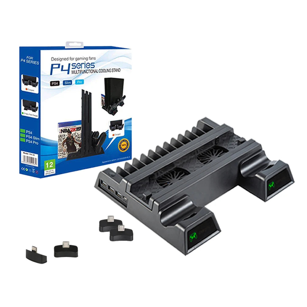 Stand Fan For Sony PS4 Game Console Playstation Play Station PS 4 Pro Slim Controller Control Support Accessories Holder Cooler